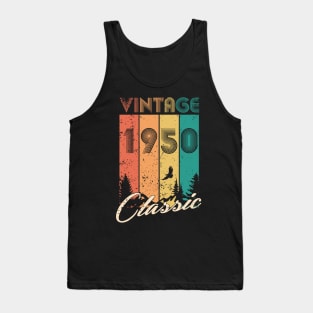 70th Birthday Gift 70 years Vintage 1950 Men Women Tank Top